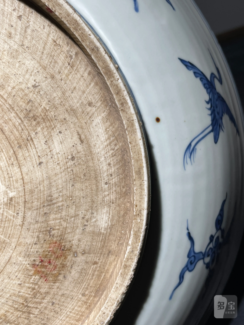 明晚期 青花山水纹大盘 - 图11